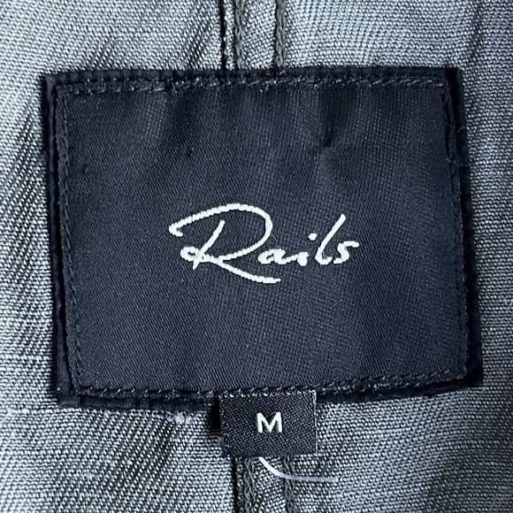 Rails Jacket Womens Medium Collins Camo Military Embroidered Rose Utility - Picture 7 of 14